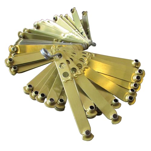 Pinnon Hatch Farms Numbered Aluminum Leg Bands, 100, Gold | Three Holes for Sizing - color: Gold