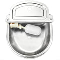 NATGAI Automatic 304 Stainless Steel Waterer Bowl Without Drainage Hole | Automatic Cow Drinking Water Bowl with Float Valve Water Trough Farm Grade for Horse Cattle Goat Sheep Dog