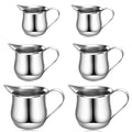 2 Pack 2oz 3oz 5oz Set Stainless Steel Creamers Pitcher Mini Cup Container | Mengbaobao Milk Coffee Cream Container Server Cup - size: 2oz 3oz 5oz x2