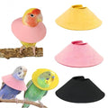 3 Pack Anti-bite Bird Collars Anti-Grab Feather Plucking Wound Healing Safety Elizabethan Collar Neck Protector Recovery Cones for Budgerigar Cockatiel Lovebirds Cockatoo Parrots-L - size: L