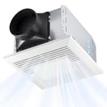 GROWNEER Bathroom Exhaust Fan with Light, 35W Exhaust Fan with Humidity Sensor-30%/60%/80% Adjustable, 110 CFM 1.0 Sone Bathroom Fan with Light, 600lm 2700K/4000K/5000K Adjustable, 7.68 x 9.25 inch - color: 3CCT&Humidity Adjustable