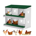 Nesting Boxes for Chickens, 6/8/10-Hole Galvanized Steel Chicken Nesting Boxes for Laying Eggs with Egg Rollaway System to Protect Eggs, Easy Egg Collection, for Chicken Coop Backyard Farm