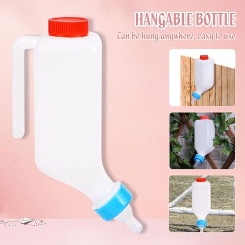 800ml Lamb Feeding Bottles for Goat | Sheep Bottle and Goat Nursing Bottle, Lamb Bottle for Sheep, Lamb, Calf and Other Mammal Feeding