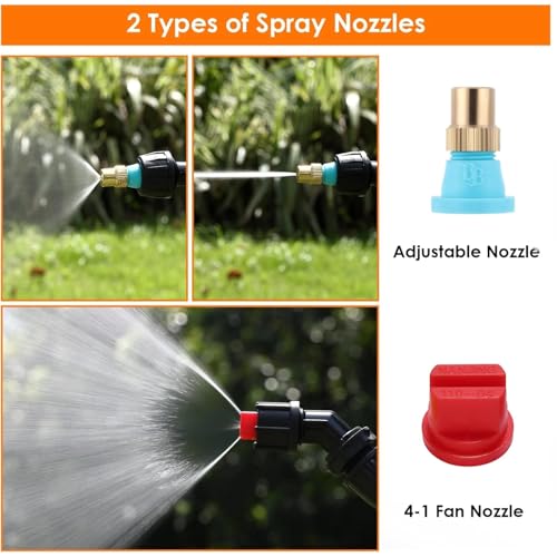 6-Nozzle Poly Boom Wand with 3/8" 1/2" Brass Fitting, 7.5 Ft. ATV sprayer Boom, Wide-Coverage Agricultural & Lawn Spray Attachment for Tractors/UTVs (Fiberglass Wand) - color: Fiberglass Wand