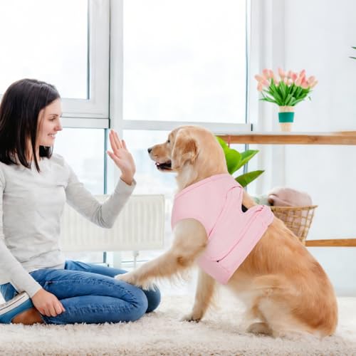 BRKURLEG Dog Chest Recovery Suit After Surgery, Pink XL | Dog Chest & shoulder Wound Cover, Breathable & Soft Anti-Licking Wound Vest, Not for Spay/Neuter Surgeries, Cone Alternative - color: Pink, size: X-Large