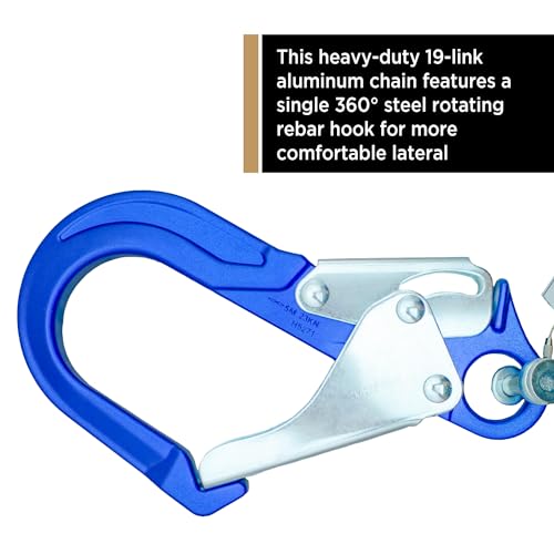AFP Rebar Positioning Chain Assembly with Swivel Hook (Aluminum) - color: Aluminum