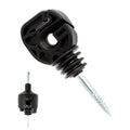 100 Pcs Electric Fence Insulator Screw-in Insulator is Made of high Quality Material, for Polytape/Polywire/Wire/Rope and 1 Pcs Free Insulator Socket Tool(Black)
