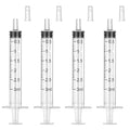 3ml Syringe Without Needle, Syringe with Cap, 30 Pack Individually Wrapped | Clear Scale Markings, Smooth Plunger Movement Enable Accurate Measurement and Controlled Liquid Dispensing - style: 3 ml Luer Slip