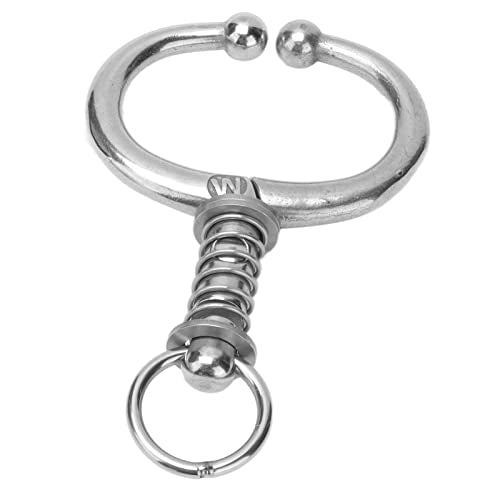 Cattle Nose Ring for Cows and Bulls Stainless Steel Spring Loaded Nose Clamp Compatible with Most Farm Breeds Safe and Lightweight