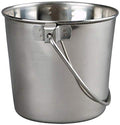 Advance Pet Products 1 Quart Heavy Duty Stainless Steel Round Bucket | Durable Food & Water Pail for Dogs, Cats, Kennels, Cages and Critter Crates | Multi-Purpose Bucket - size: 1 quart