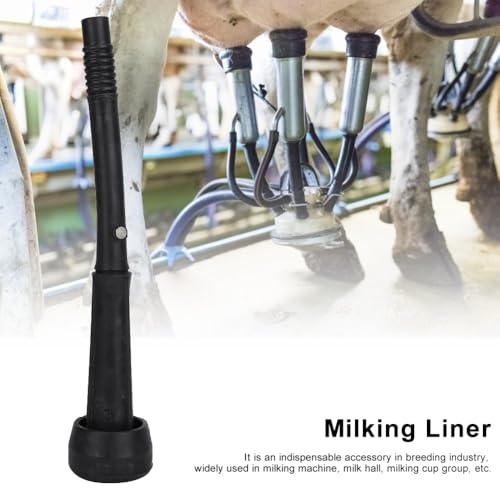 Milking Machine Replacement Rubber Liner, Food-Grade Black Rubber Milking Liner for Cow and Goat, 201S 10U 400MX(400MX) - size: 400MX