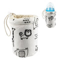 Baby Bottle Sleeve Infant Milk Bottle Pouch Thermal Cover Washable Anti Drop Baby Feeding Bottle Holder Glass Nursery Bottles Insulator Cover (Medium,for 240ml bottles)