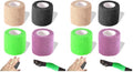 Self Adhesive Bandage Wrap, Self Adhering Bandage, Vet Wrap for Dogs, Self Adherent Cohesive Wrap Bandages for Sports, Athletic, First Aid, Wrist, Ankle, Tape, 8 Pack, 2 inch - size: 2 Inch (Pack of 2)