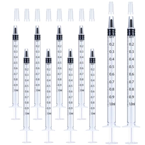 1ml Syringe for Liquid, Oral, Scientific Labs, Measurement, Dispensing, with Cap- 10 Pack 1ml Syringes - style: 1 ml