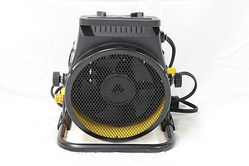 Dura Heat EUH1465 Electric Forced Air Heater with Pivoting Base 5,120 BTU, Yellow, 8.5" Height (Pack of 8) - size: 8.5" Height (Pack of 8)