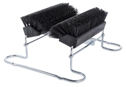 SPARTA Boot and Shoe Cleaning Brush 16.5" x 14.75" x 7", 6 lbs with Scraper for Heavy-Duty Dirt and Mud Remover at Homes, Farms, and Worksites, Polypropylene (Pp), Black - color: Black, size: Complete Unit, style: Modern