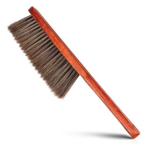 Hand Broom Brush Dust Cleaning : Hand Brush, Dusting Brush, Couch Brush, Soft Brush Cleaning, Dust Broom, Handheld Broom, Bed Brush, Hand Brushes for Cleaning The Bed, Sofa, Fireplace, car, etc., Red - color: Red