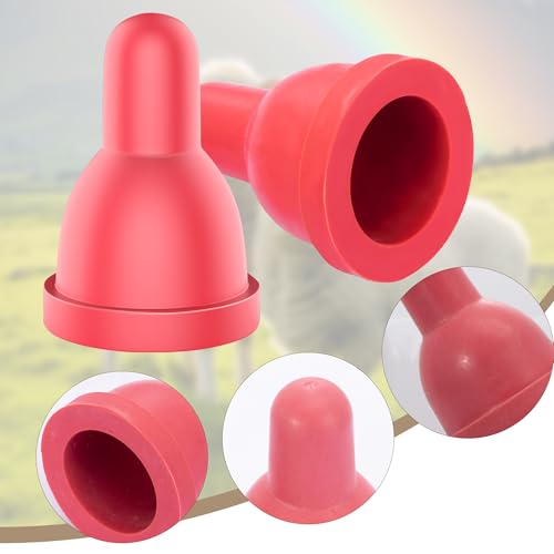 12Pcs Sheep Goat Lamb Milk Nipples Soft Rubber Pacifier | Lamb Pacifier for Small Animal Feed Orphaned Lamb - size: 12PCS Lamb pacifier