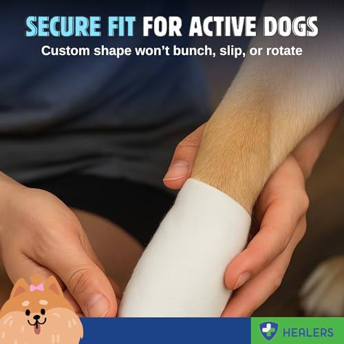 Healers PetCare Gauze Inserts for Dog Booties, X-Small, 8 Pack | Non-stick gauze pads, non-adhesive, sized for X-Small Healers booties, soft, breathable, replacement - size: Gauze XS