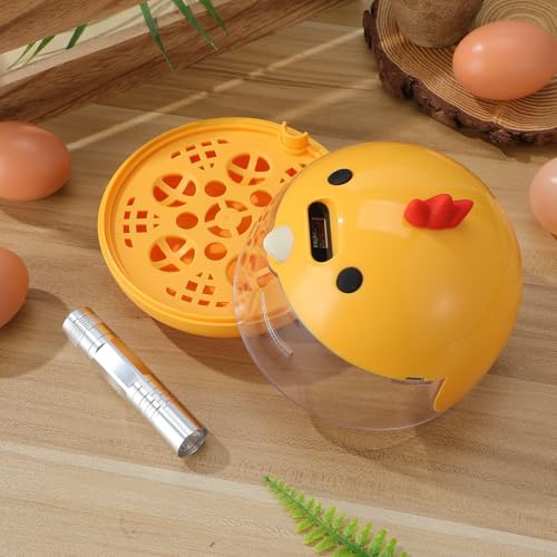HANABASS Small Egg Incubator with Automatic Temperature and Humidity Control Portable Bird Incubator for Quail Chicken Parrots Ideal for Home and Farm Hatching