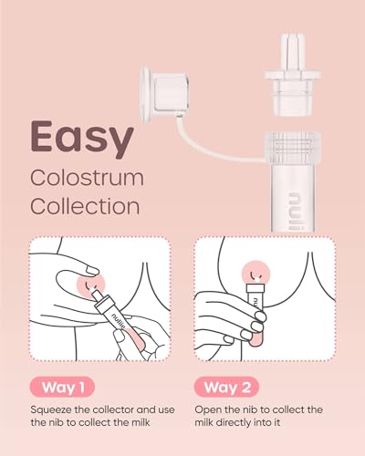 Nuliie 6pcs Colostrum Collector Kit, 7ml, Leakproof, Reusable, BPA-Free | Breast Milk Collector, Heat & Freezer Resistant, Cotton Cloth Wipe, Storage Case, Cleaning Brush, Ready-to-Use for Newborns - size: 6 Count