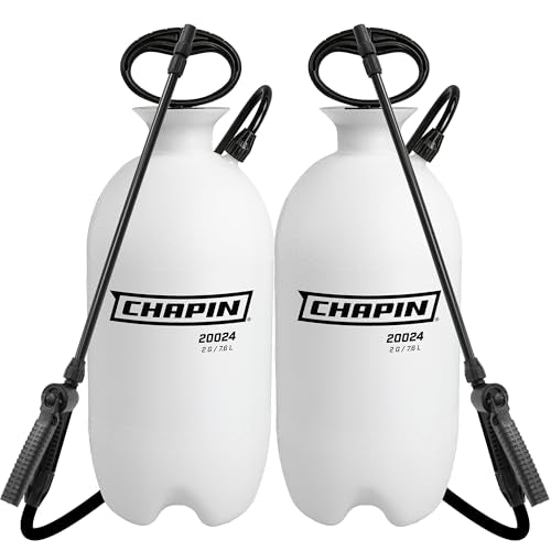 CHAPIN 2-Gallon Pump Sprayer, Reliable Spray for Daily Use, 2pk | Lightweight tank; for home and garden use, for weed control, plant feeding and cleaning with adjustable nozzle and long hose - size: 2 Gallon, 2Pack