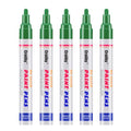 Green Paint Markers, 5 Pack Oil-Based Waterproof Quick Dry Permanent Paint Pen Set for Rocks Painting, Wood, Fabric, Plastic, Canvas, Glass, Mugs, Metal, Tire, Stone, DIY Craft - color: Green