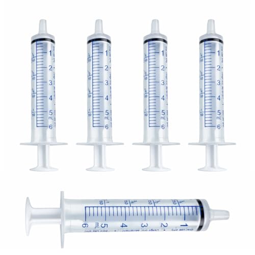 5ml Oral Syringe, Slip Tip, Without Needle, for Medication or Liquid Dispension, 5cc (5ml), 100 per Box, Clear, 05PC