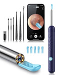 Ear Wax Removal, Ear Cleaner with Camera and Light, FSA - HSA Eligible, Ear Wax Removal Tool Camera with 1080P, Ear Cleaning Kit with 6 Spoons - color: Deep Blue