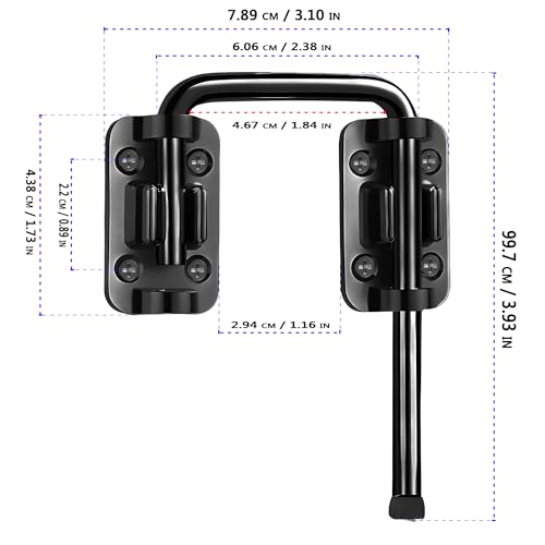 Patio Sliding Door Loop Lock, Thickened Anti-Rust Sliding Gate Latch for Fence,Garden, Bathroom, Outdoor, Garage, Window (Black,2 Pack) - color: Patio Bolt - 2 Pack
