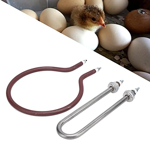 Joyzan Incubator Heater Tube Heating Element, Incubator Element Coil | Circular Tube Plate Cabinet Egg Incubators Accessories Farms Hatching Chicks Candler Turner Ducklings Poultry Brooder 200W