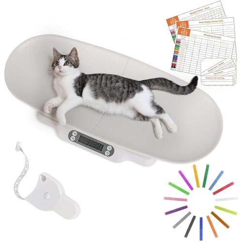 Digital Pet Scales with Detachable Tray – Accurate Baby Weighing Scales for Infants & Toddlers, Clear LCD Display, Tare & Hold Functions, Ideal Puppy Scales for Cats, Dogs, Kittens, Up to 30KG/66LB - color: Split-type Pet Scale Set