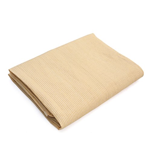 Shatex 90% Shade Fabric 10x 12ft Sun Shade Cloth with Grommets for Pergola Cover Canopy Wheat, 12 Bungee Balls - color: wheat, size: 10x12ft