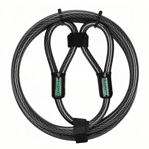 10 ft x 1/2" Heavy Duty Cut-Proof Security Cable, Kayaking & Outdoor Equipment - size: 10 Feet