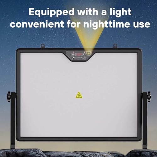 GROZY Double-Sided Chick Brooder Heat Plate 86-167°F Adjustable Temperature Angle Heater with Remote LED Night Light & Temp Display, Energy Saving Chicken Coop Heater for Chicks Ducks Cats Dogs