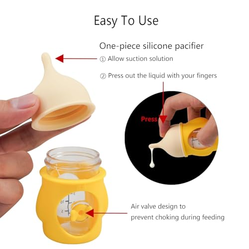 Silicone Nursing Bottle + Feeding Syringes for Kittens & Small Animals – Includes Feeding Nipples, Syringes, 20ml Bottle for Puppies, Rabbits, Newborn Animals – BPA-Free, Reusable, Anti-Leak