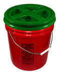 Red 5 Gallon 90 mil Bucket with Gamma Seal Lid (Green) - color: Green