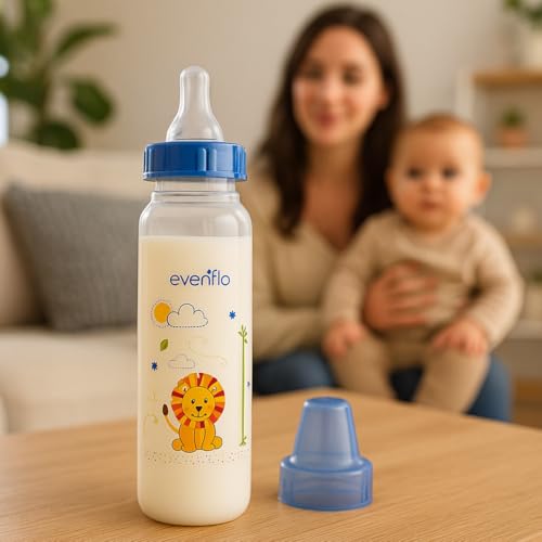 Classic Prints Polypropylene Bottles for Baby, Infant and Newborn - Blue/Green/Teal, 8 Ounce (Pack of 12) - size: 1 Count (Pack of 12)