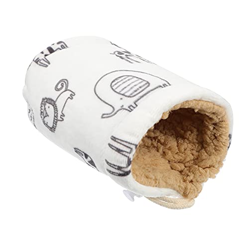 Healifty Baby Bottle Sleeve Washable Nursing Bottle Cover Thickened Lamb Cashmere Lining Insulated Sleeve for Travel Carry and Daily Feeding 4.33 X 2.75 X 2.75 in