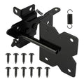 5-1/2" Mini Self-Locking Gate Latch for Wooden Fence,(Door Gap ≥ 0.7in),Stainless Steel, Post Mount Automatic Gate Lock Gravity Door Latch Hardware for Outdoor Garden, Metal Gates Vinyl Fence