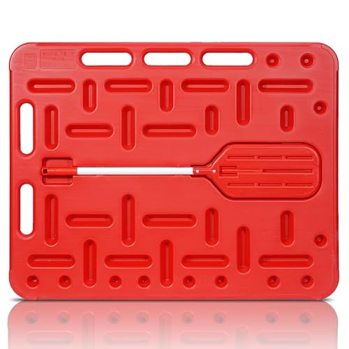 Livestock Sorting Panel with Paddle, Pig Board, Lightweight&Sturdy | Durable Animal Guide Board and Sorting Panel for Hogs, Cattle, Sheep and Goats, Farm & Show Use, Easy to Carry, 38x30x1.3"