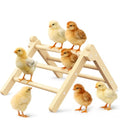 Chick Perch Foldable, Chick Toys Stable & No Assemble | Baby Chick Toys for Stand Training, 12.44" ×11.02" ×7.44" Chick Roosting Perch for Chicks Brooder | Coop (L) - size: 12.44" ×11.02" ×7.44"