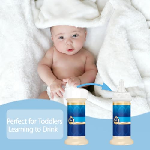 VANEST 6-Pack Bottle Nipples Compatible with Similac/Enfamil, Standard Flow | Compatible with Ready to Feed Formula Bottles and Most Standard Bottles, Replacement Silicone No Spill, 6ml/min