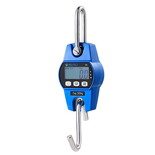 Klau Mini OCS-L Industrial Crane Scale, Blue, 300 kg / 600 lb | Digital Hanging Scale, Indoor Farm Factory Outdoor, Weighing - color: Blue