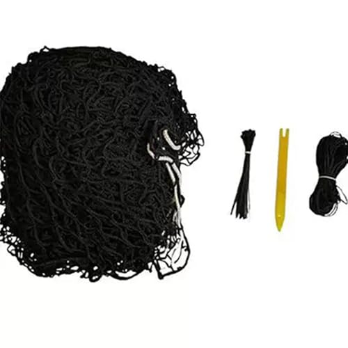 4x4 ft Slow Hay Net Feeder for Horses, Durable Soft Black PE Bale Hay Net (4 x 4 ft) - size: 4 x 4 ft