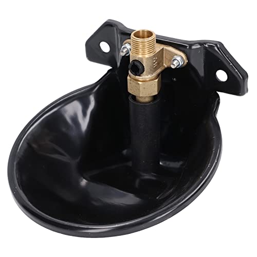 Stainless Steel Sheep Water Bowl with Touch Switch, Drinking Tool Goat Feeders Animal Feeder Automatic Drinking Bowl for Goats and Livestock, 7.1 Inch