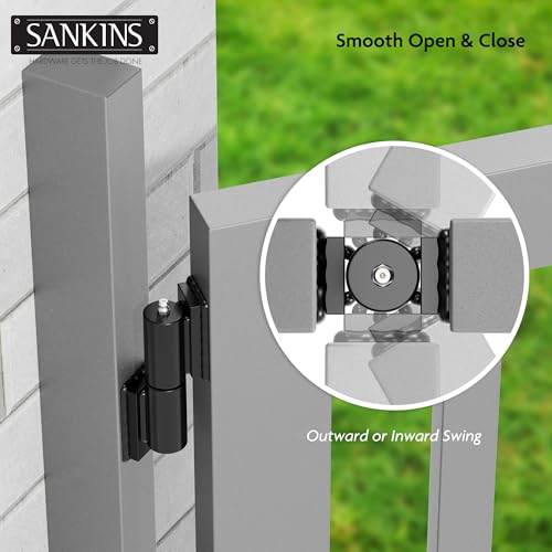 5" Heavy Duty Gate Hinges, Weld on Hinges 450lbs Capacity, Outdoor Trailer Gate Hinge, Barrel Hinges Heavy Duty for Trailer Ramp Outdoor Driveway Gate, 2 Pack - size: 5inch
