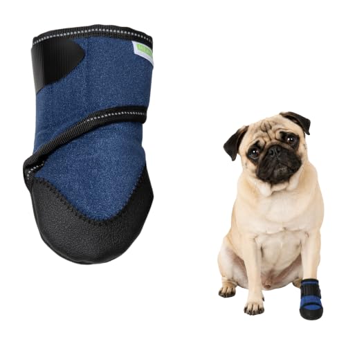 Healers PetCare Medical Dog Boot, Single, No Gauze, Small | Single bootie, gauze sold separately, breathable knit, non-slip rubber sole, adjustable Velcro strap - size: Small