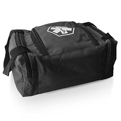 ASA TECHMED First Aid Responder EMS Emergency Medical Trauma Bag EMT, Fire Fighter, Police Officer, Paramedics, Nurse, Black - color: Black