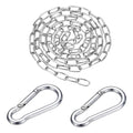 304 Stainless Steel Link Chain with 2 Hook (1/16" x 3.3 ft / 1 m x 1.5 Mm) - Utility Hanging Coil Chain Link Locking Pulling for Outdoor Fence Pet Dog - size: 1/16" x 3.3 ft(1 m x 1.5 Mm)